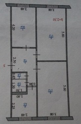  продам 3-х комнатную квартиру за 50 000